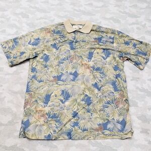 Vintage Tori Richard Polo Shirt Mens XL Multicolor Short Sleeve Made In USA